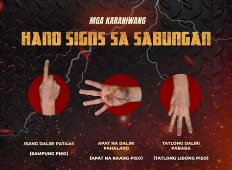 sabong hand sign